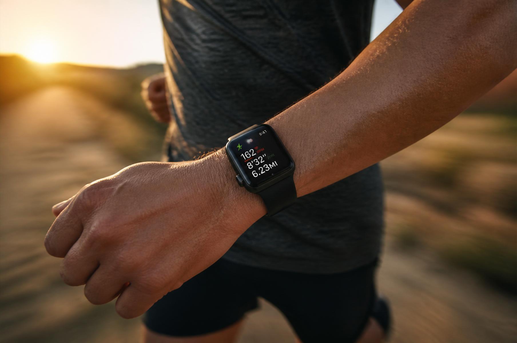 Coureur portant la MIM Watch